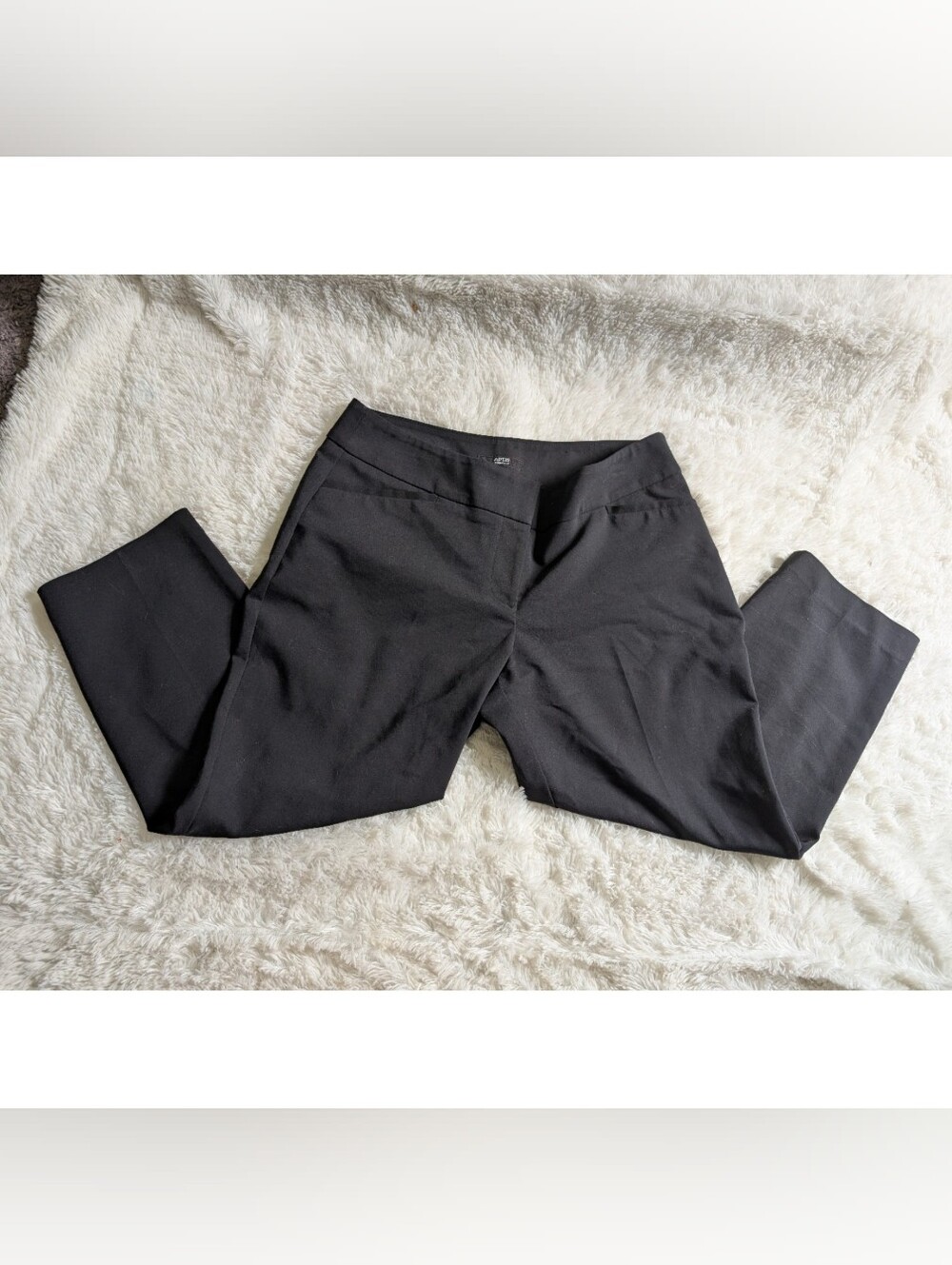 Apt. 9 Black Dressy Ankle Cropped Capri Length Pants Size 12